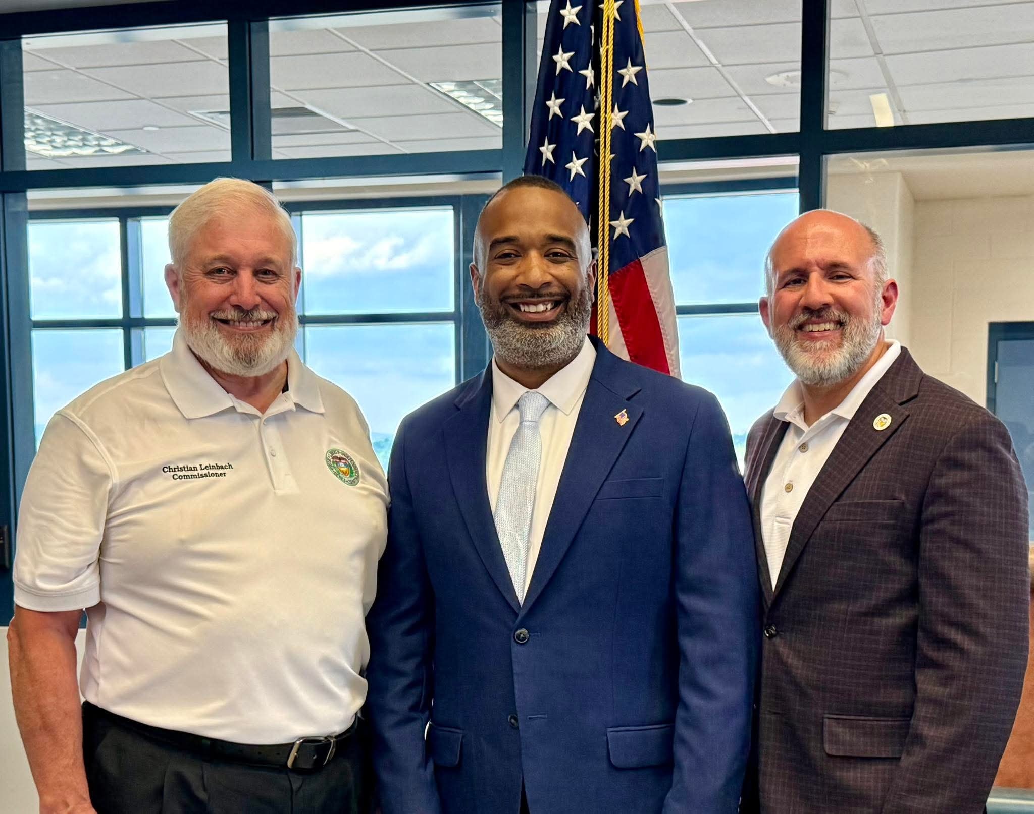 Will Tobin and running mate on the campaign trail in Berks County